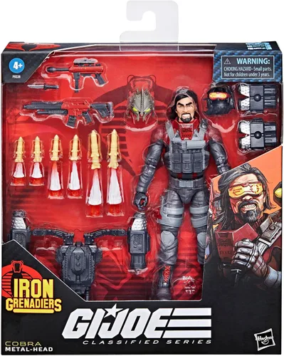 Miniatura 2 de G.I. Joe Serie Clasificada #118, Iron Grenadier Metal-Head, Figura de acción de colección de lujo de 6 pulgadas con 28 accesorios