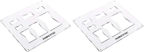 Miniatura 9 de POWERTEC 71622 - Plantillas decorativas de acrílico transparente de 12 x 10 pulgadas, plantillas de plantillas de incrustaciones