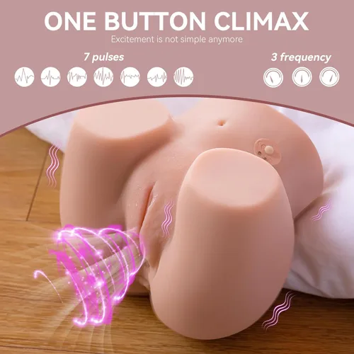 Miniatura 3 de Muñeca sexual para hombres, juguetes sexuales masculinos – 7 modos de vibración, muñeca sexual para adultos, masturbador masculino con vagina