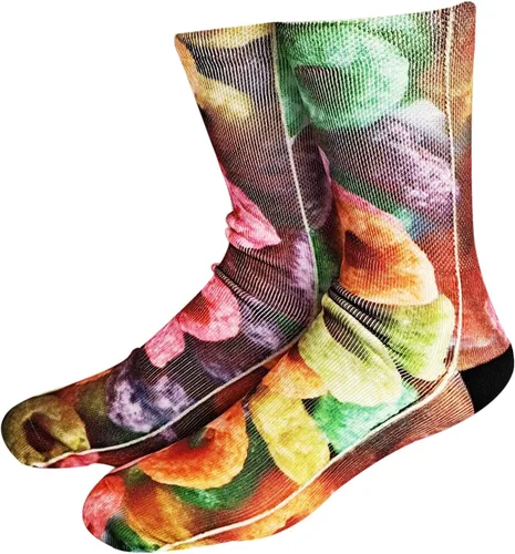 Miniatura 3 de KACOLOR - Calcetines de tubo para hombre con estampado 3D