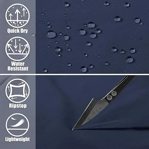 Miniatura 6 de MAGCOMSEN Pantalones cortos de senderismo para hombre de 9 pulgadas, de secado rápido, ligeros, con bolsillos con cremallera, para entrenamiento