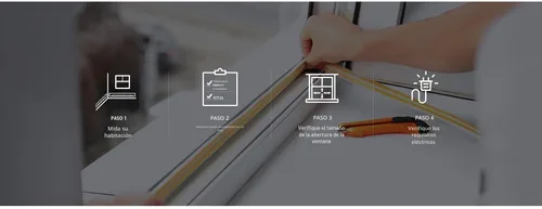 Miniatura 5 de LG Aire acondicionado de pared de 10,000 BTU, 115 V, enfría hasta 440 pies cuadrados para dormitorio, sala de estar, apartamento, con control Blanco