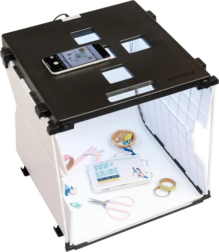 Miniatura 7 de We R Memory Keepers, Shotbox, equipo de fotografía, portátil y plegable, caja de luz para fotografía, rastreo, plegado, contenido y más