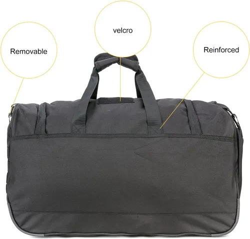 Miniatura 6 de Bolsa de gimnasio para hombres y mujeres con compartimento para zapatos, deporte, fin de semana, viajes, durante la noche, bolsa de transporte