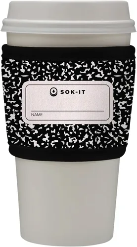 Miniatura 195 de Sok It HotSok Coffee & Tea - Funda de neopreno con aislamiento reutilizable (floral abstracto)