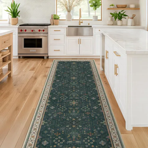 Miniatura 117 de Alfombra Boho Negra para Sala de Estar - Alfombra de Área Lavable de 10x14 Pies, Alfombras de Comedor para Debajo de la Mesa, Alfombra Suave de Pelo