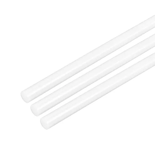Miniatura 30 de uxcell Varilla redonda de plástico de 1/2 pulgada de diámetro y 20 pulgadas de longitud, varillas de polioximetileno, barras redondas de plástico