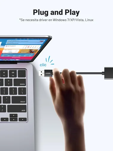 Miniatura 3 de UGREEN Adaptador USB a Ethernet, Adaptador Ethernet Plug and Play de 1000Mbps con USB 3.0, Sin Necesidad de Controlador, Dongle de Red LAN RJ45