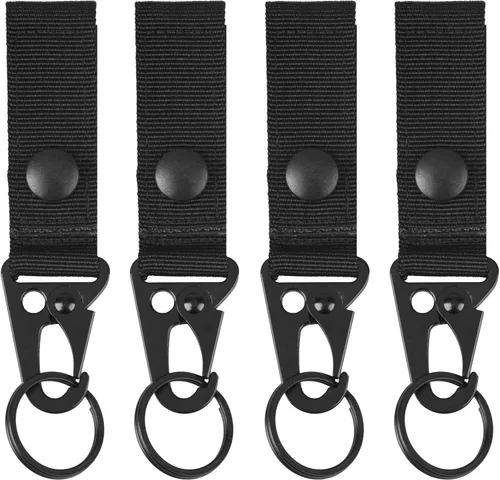 Miniatura 17 de TRIWONDER Clips de boca ampliados HK Gancho de alta resistencia Ganchos a presión Clips de honda para Paracord al aire libre bolsa mochila