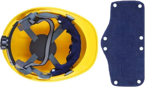 Miniatura 5 de Vincha antisudor para casco, forro de algodón para casco, vinchas antisudor reutilizables para casco (Azul)