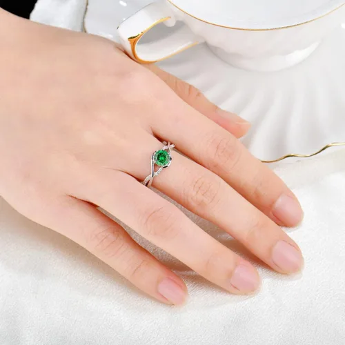 Miniatura 4 de CARICY Infinity Promise - Anillo de plata de ley 925 con circonita cúbica para mujer, anillos de compromiso, boda