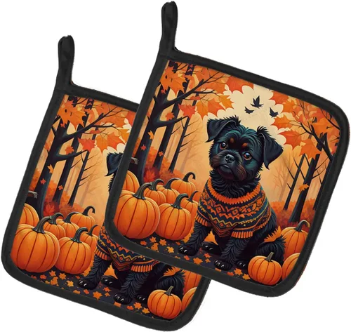 Caroline's Treasures DAC1001PTHD Affenpinscher - Juego de soportes para ollas de cocina resistentes al calor, almohadillas calientes para cocinar,