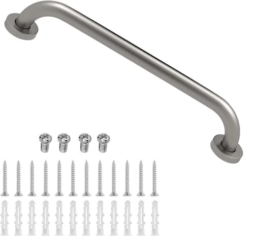 Miniatura 8 de ELLO&ALLO Barra de agarre de ducha de baño de bronce aceitado, pasamanos de baño para cuidado del hogar (12 pulgadas)