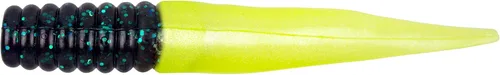 Miniatura 11 de Bobby Garland Slab Slay'R Señuelo de pesca de plástico suave para crappie, equipo de pesca y accesorios, 2 pulgadas, Chartreuse Silver Chartreuse