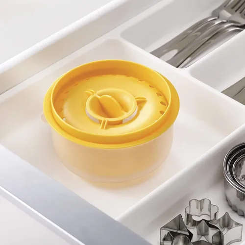 Miniatura 4 de Separador de huevos, fácil de, separa hasta 6 yemas, no, reutilizable para panadería casera (amarillo)