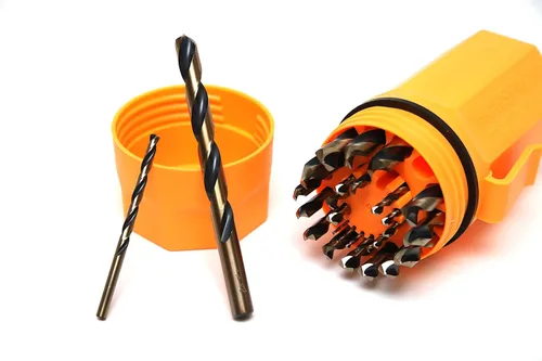Norseman Brocas 44190 SP-29PON M7 Acero Negro y Oro Hecho en Estados Unidos 135 Grados Split Point Magnum Super Premium Jobber Drill Set (29 Piezas)