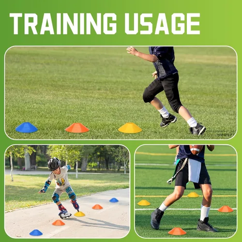 Miniatura 6 de BIRDDIE Conos de entrenamiento de fútbol, conos deportivos de fútbol, marcador de campo de entrenamiento, conos de agilidad con bolsa de transporte