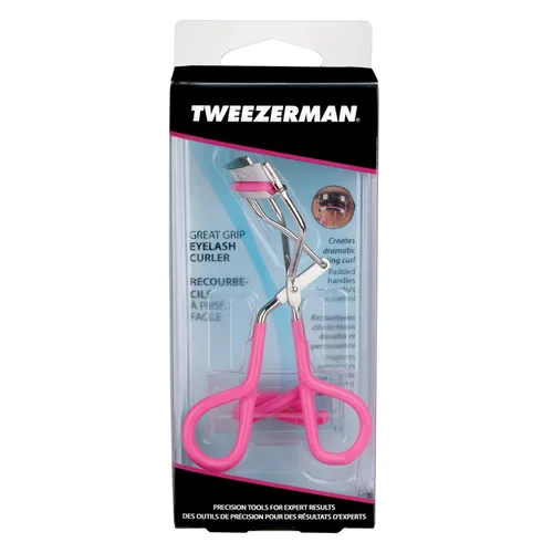 Miniatura 6 de Tweezerman Rizador de pestañas de agarre cómodo rosa neón - Herramienta de pestañas de maquillaje para todas las formas de ojos