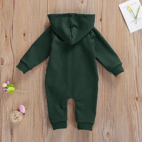 Miniatura 4 de Enterizo de manga larga para bebés y niñas, con cremallera, cálido, con cremallera, para otoño e invierno