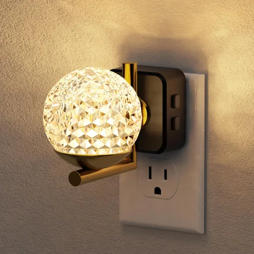 Miniatura 22 de JandCase Luz de Noche LED, Luces Nocturnas Regulables Enchufables en la Pared, Luz Nocturna Moderna con Sensor de Luz Automático de Encender/Apagar