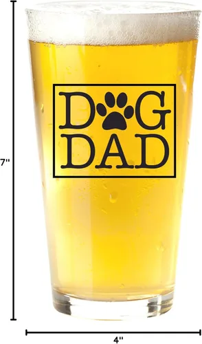 Miniatura 4 de Vaso de cerveza Dog Dad para hombres con mascotas, regalos únicos para los amantes de los perros, día del padre, cumpleaños, Navidad, día de San