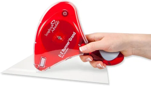 Miniatura 2 de Adhesivos para álbumes de recortes de 3L 01250-6 Dispensador de adhesivo E-Z Runner de doble cara, reciclable, 150 pies, ROJO, 150 pies