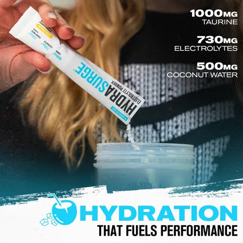 Miniatura 3 de Jacked Factory Hydrasurge - Paquetes de electrolitos en polvo, sin azúcar y endulzados naturalmente, aptos para dietas cetogénicas y veganas, se