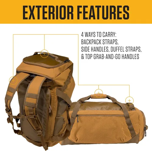 Miniatura 2 de Carhartt Heavy Haul Utility Duffel Bag's, Water-Resistant Packable Bag for Jobsite, Gym, and Travel