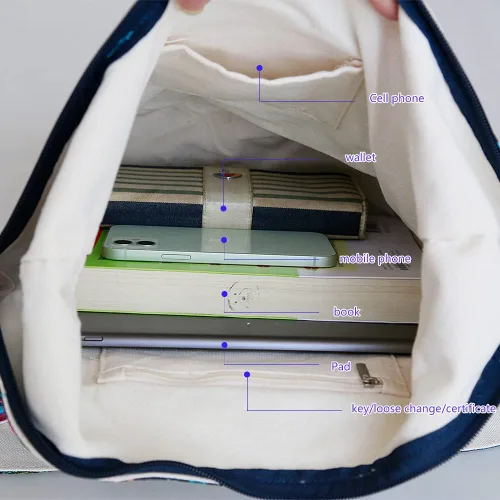 Miniatura 7 de Bolso bandolera estilo étnico de dama para todos los días bolsos de hombro de mujer bolso de mano turístico