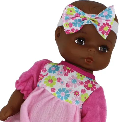 Miniatura 4 de Muñeca Goldberger Doll Baby's First de 11" Bebé Clásico Afroamericano Softina para la Hora del Baño con Piel que Se Siente Tan Real