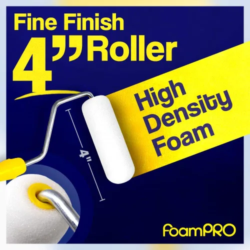Miniatura 3 de Foampro Rodillo de acabado fino 164 (espuma de alta densidad), 4 pulgadas, paquete de 1