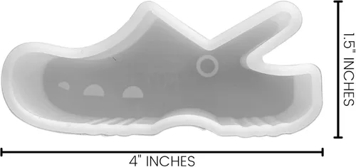 Miniatura 3 de Molde de silicona Freshie para zapatos pequeños Tamaño 4 pulgadas de ancho x 1.5 pulgadas de largo x 1 pulgada de profundidad Zapatos Molde