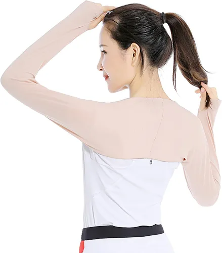 Miniatura 6 de LUCKYLUAN 9 pares unisex de chal de enfriamiento para brazos, protección solar para mujeres, hombres, golf y deportes al aire libre