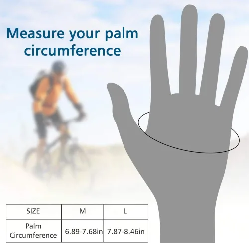 Miniatura 9 de Accmor Guantes de ciclismo para hombres y mujeres, guantes de ciclismo de medio dedo, guantes de bicicleta de carretera MTB, guantes antideslizantes