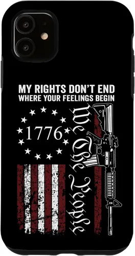 Miniatura 8 de My Rights Don't End Where Your Feelings Begin USA Gun Flag Case for iPhone 17