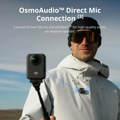 Miniatura 6 de DJI Osmo 360 Combo de Casco de Tercera Persona, Cámara 360 con Imágenes de 1 Pulgada a 360°, Video 360° Nativo 8K, Video Boost de 4K/120fps y 170°