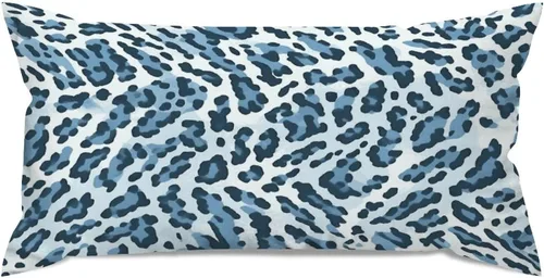 Miniatura 32 de Fundas de almohada con estampado de leopardo y guepardo negro y marrón, 12 x 18 pulgadas, fundas de cojín de granja para sofá, sala de estar