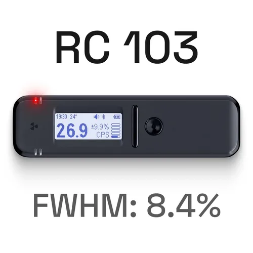 Miniatura 7 de Contador Geiger inteligente Radiacode-103 con aplicación móvil gratuita. Detector de radiación nuclear RC103 (8.4% FWHM)