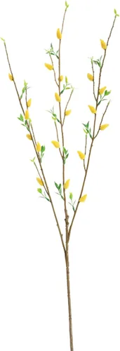 Miniatura 9 de Firlar 6 ramas artificiales de sauce de coño plateado, 33 pulgadas, enredaderas de árbol secas y rizadas, ramitas de tallo largo, simulación