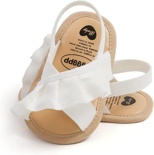Miniatura 4 de RVROVIC Sandalias de primera calidad para bebés, niños y niñas, suela de goma antideslizante suave, zapatos de verano al aire libre para niños
