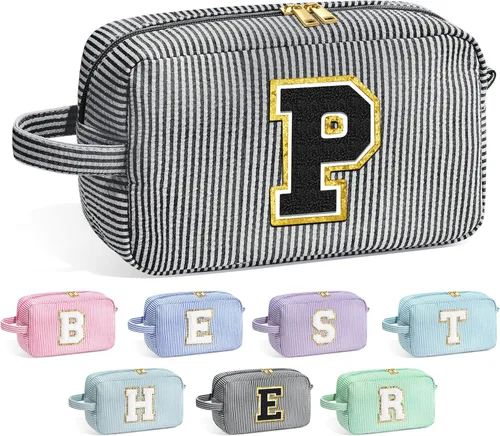 Miniatura 58 de Bolsa de Maquillaje con Inicial YOOLIFE - Regalos de Cumpleaños para Mujeres, Niñas, Mamá, Hija, Amigas, Hermana, Maestra, Regalos de Propuesta
