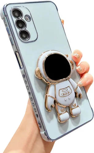Miniatura 70 de phylla Funda de teléfono para Samsung Galaxy S22 Ultra de 6.8 pulgadas, funda de teléfono con soporte de astronauta chapado de lujo con bonito