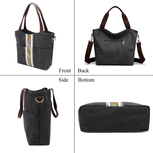 Miniatura 5 de Silkarea - Bolso bandolera para mujer, diseño vintage