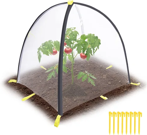 Miniatura 9 de PURPLE STAR 1N Cubierta de barrera de insectos de 35 x 35 x 39 pulgadas, cubierta de malla para proteger insectos y pájaros con estacas