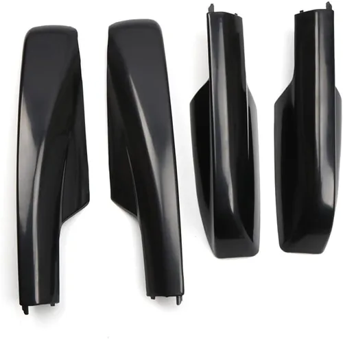 Miniatura 11 de Accesorios de coche negro brillante rieles de portaequipajes tapa de protección de extremo cubierta para Toyota Highlander 2008-2013