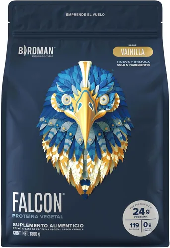 Miniatura 11 de BIRDMAN Falcon - Proteína vegana en polvo orgánica, sin estevia ni azúcar, a base de plantas, baja en carbohidratos, sin lácteos, keto, sin suero