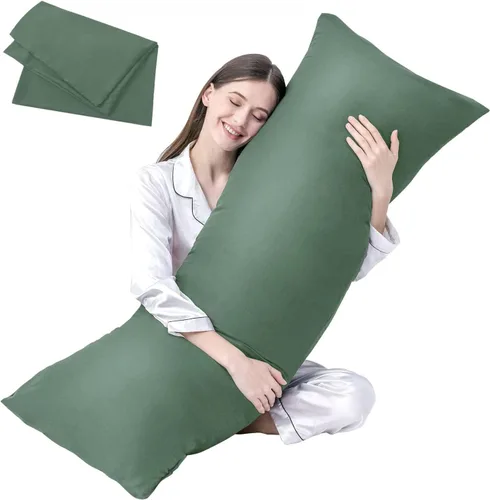 Miniatura 12 de DOWNCOOL Relleno de Almohada Grande para el Cuerpo - Almohada Transpirable de Cuerpo Completo para Personas que Duermen de Lado - Almohada de Cama