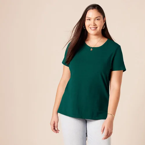 Miniatura 163 de Amazon Essentials Women's Regular-Fit Short-Sleeve Crewneck T-Shirt