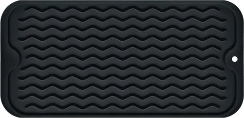 Miniatura 20 de Tapete de silicona para secar platos, antideslizante, fácil de limpiar, tapete escurridor de platos grande resistente al calor para encimera