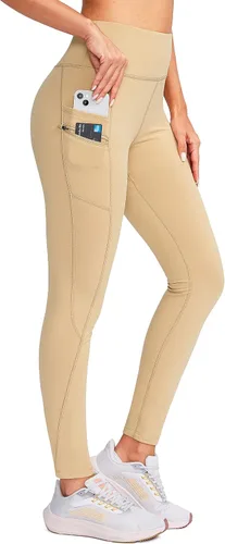 G Gradual Leggings de invierno con forro polar para mujer, con bolsillos, resistentes al agua, cintura alta, pantalones térmicos cálidos para